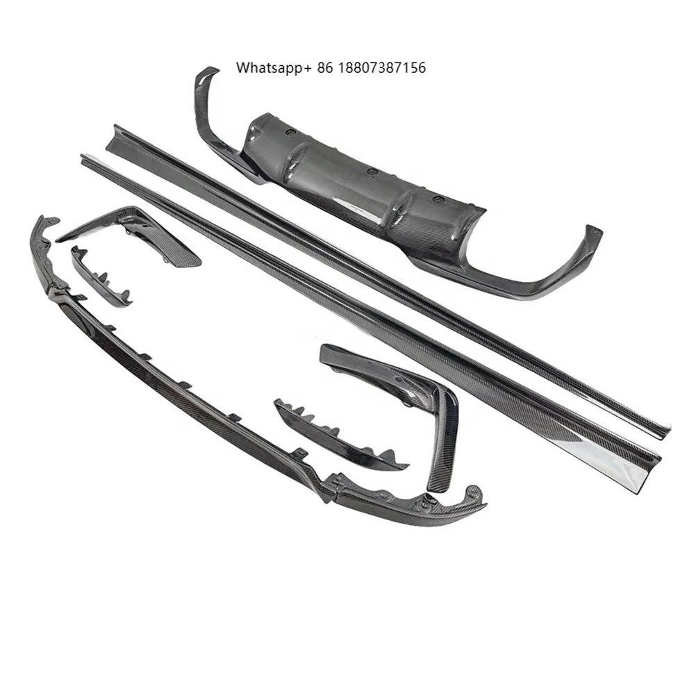 

Комплект обвеса для BMW: передний бампер, диффузор, боковые пороги. Подходит для M8 F91 F92 F93. Тип OE, сухое углеродное волокно.