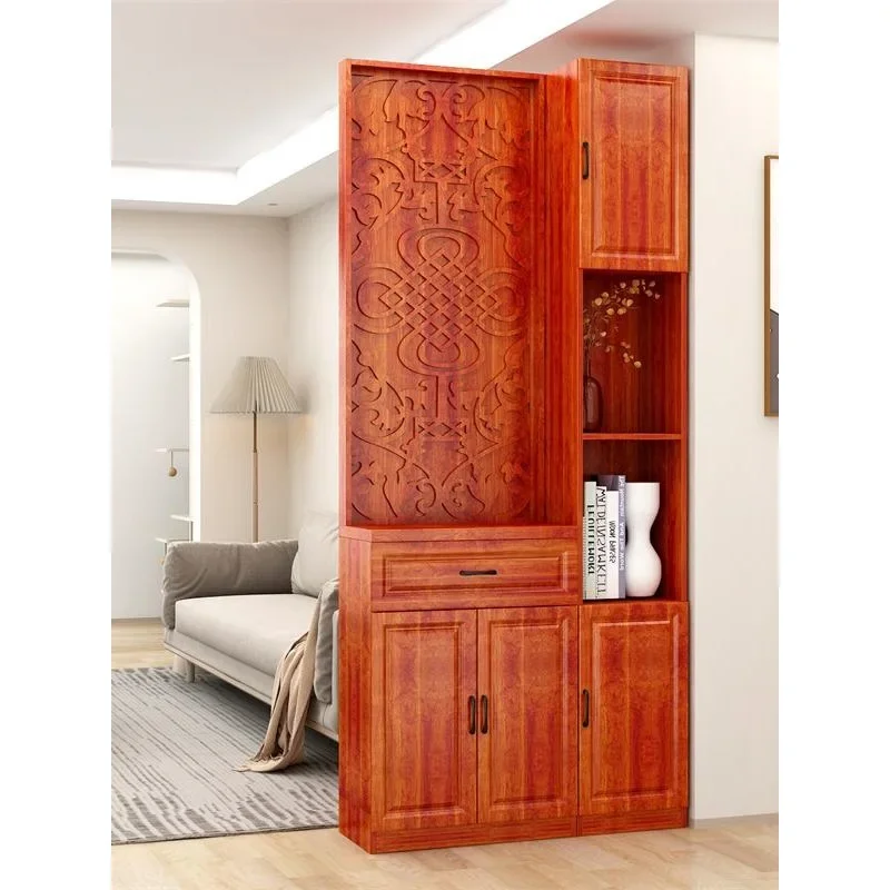 New Chinese-style entrance cabinet, screen partition, living room entrance is facing the door, blocking the entrance