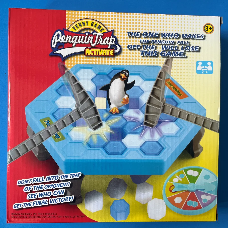 Ervaar een interactief ijsblok-pinguïnreddingsspel Leuk binnenentertainment voor kinderen en gezinnen om samen te genieten