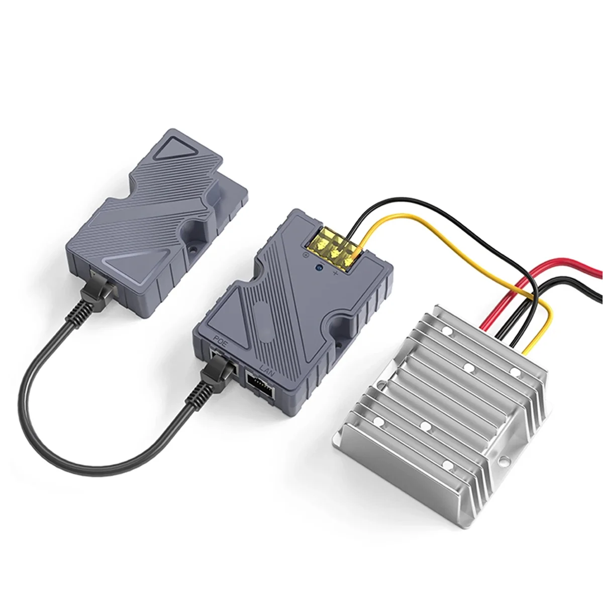 Para inyector PoE, adaptador de Cable de plato de 150W a RJ45, convertidor elevador de CC de coche de 12V a 48V para V2 al aire libre