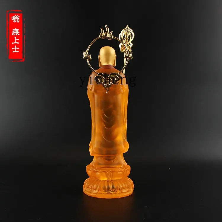 

FZ Kizang Bodhisattva Buddha statue, water glass Kizang King Bodhisattva backlight imitation glass