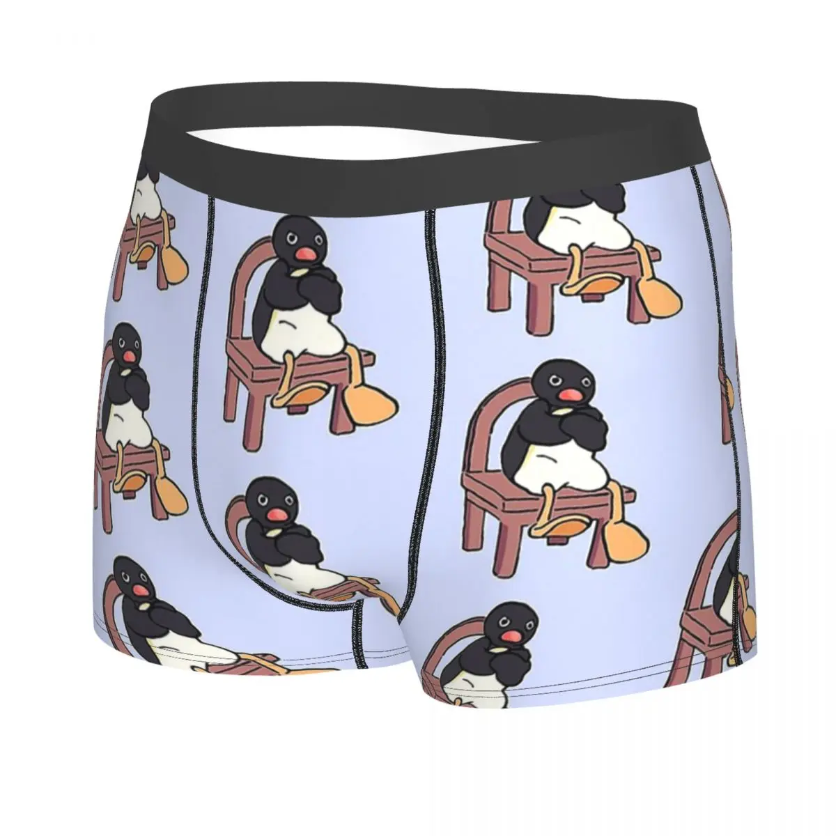 I Draw Sulking Penguin On A Chair Meme Men Boxer Briefs Underwear Angery Pingu Highly Breathable Top Quality Gift Idea