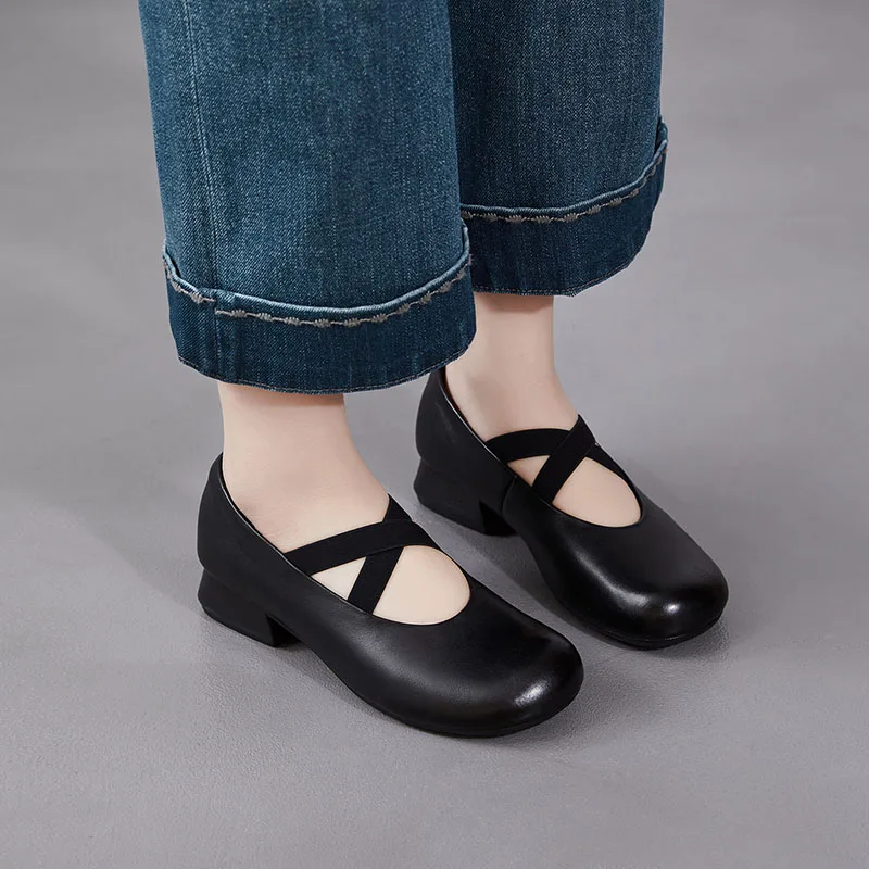 

Женские сандалии XMWRLW 2026 Весна-Лето из натуральной кожи, на резиновой нескользящей подошве