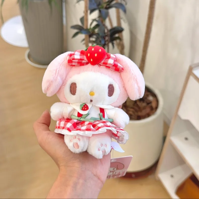 Echte Sanrio Hello Kitty Melody schattig meisje sleutelhanger schooltas hanger kinderen knuffels sleutelhanger plushier verjaardag kerstcadeau