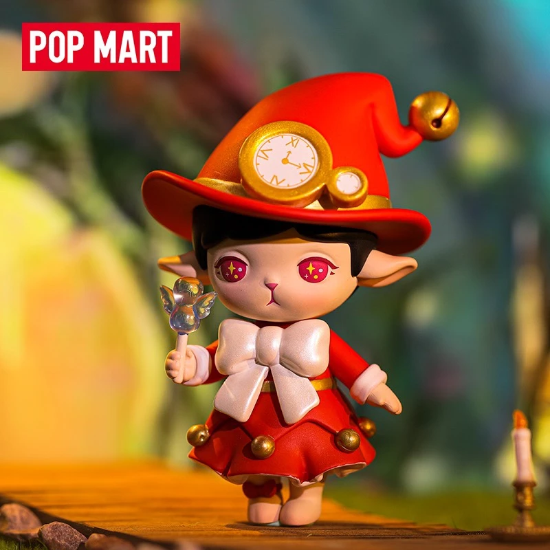 POP MART-figuras de acción de la serie Magic Bunny, muñecos bonitos de PVC, regalo de Navidad para niños y niñas, decoración de la habitación de colección