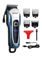 Kemei Electric Hair Clipper UBS Rechargeable Cordless Beard Trimmer Men Powerful Electric Hair Clipper Trimming Tool KM-1995