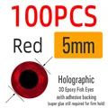 100 Piezas de 5mm Rojo