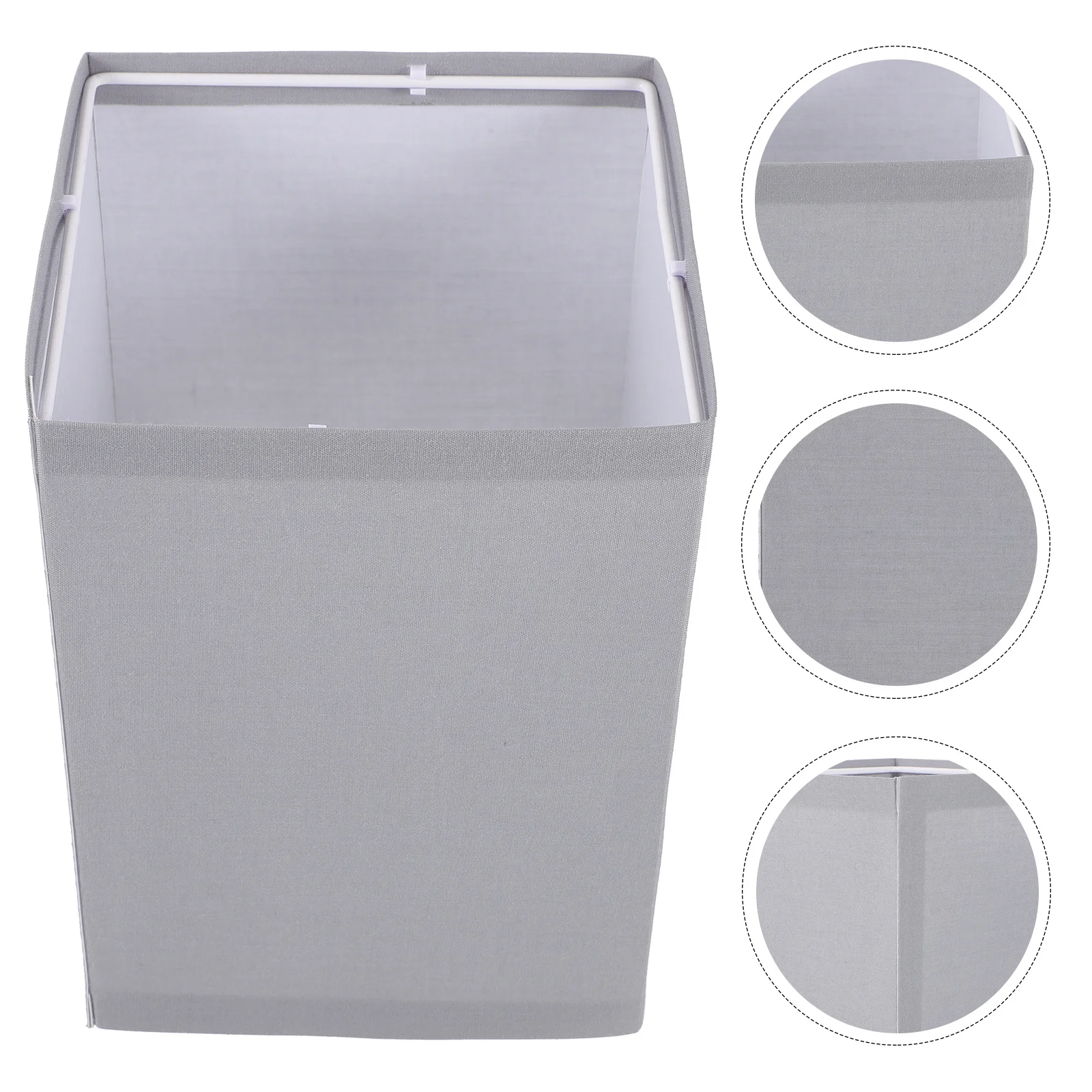 

Square Cloth Lamp Shade For Table Floor Desk Lamp Decorative Fabric Light Cover Replacement E27 Metal Dust-Proof Softening