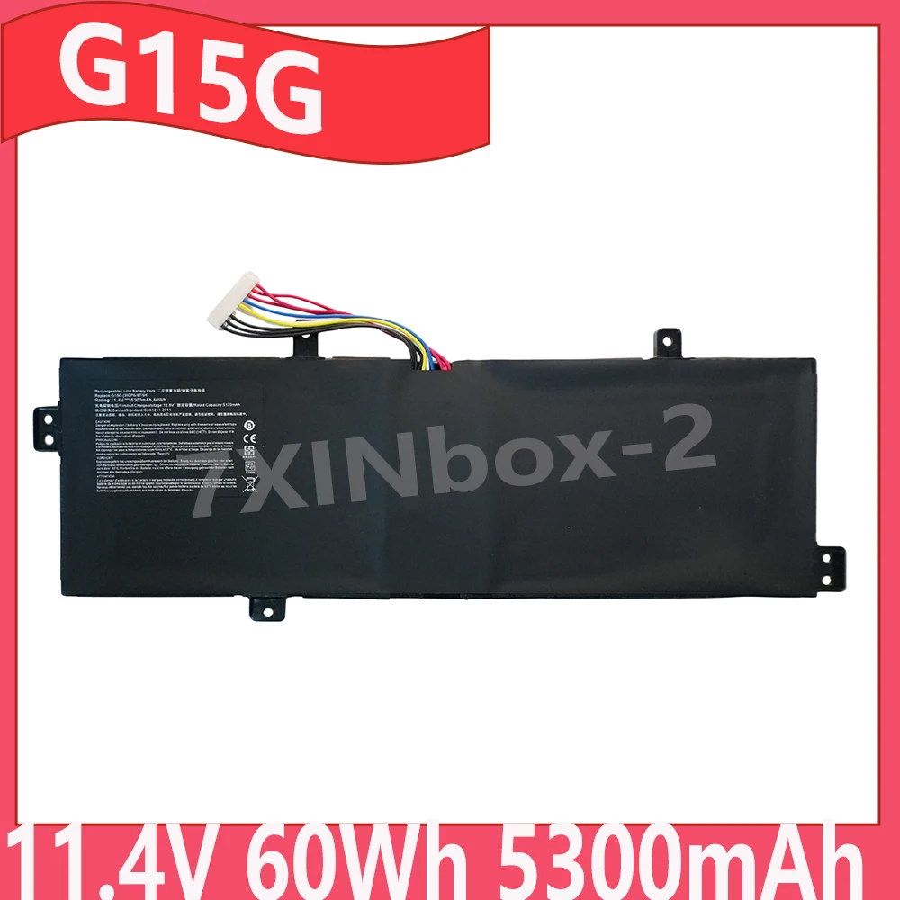 

G15G 11.4V 60Wh 5300mAh Laptop Battery For ThundeRobot 911 Targa T6a T6d T6c T6b T5TB F117S F117S6CP F117Si3 Series 3ICP6/67/94