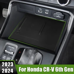 For Honda CR-V CRV CR V 6th Gen 2023 2024 Car Silicone Anti-Skid Pad Central Control Phone Wireless Charging Pad Anti-Slip Mat