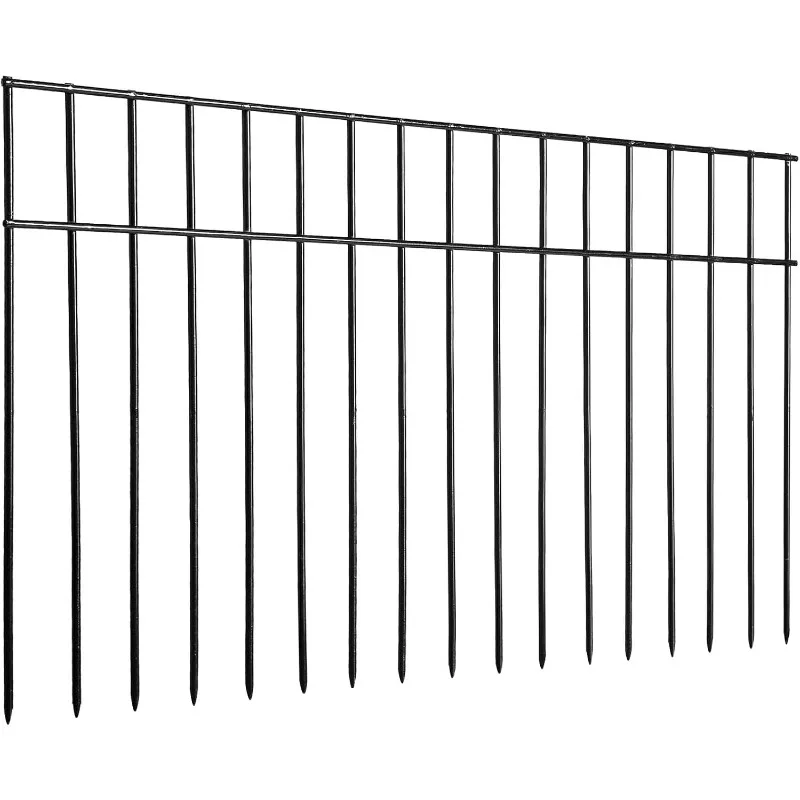 Animal Barrier Fence, 5 Pack 24 in(L) X 15 in(H) Dog Digging Barrier with 1.5 in Spacing, Metal Dog Fence for The Yard, Patio