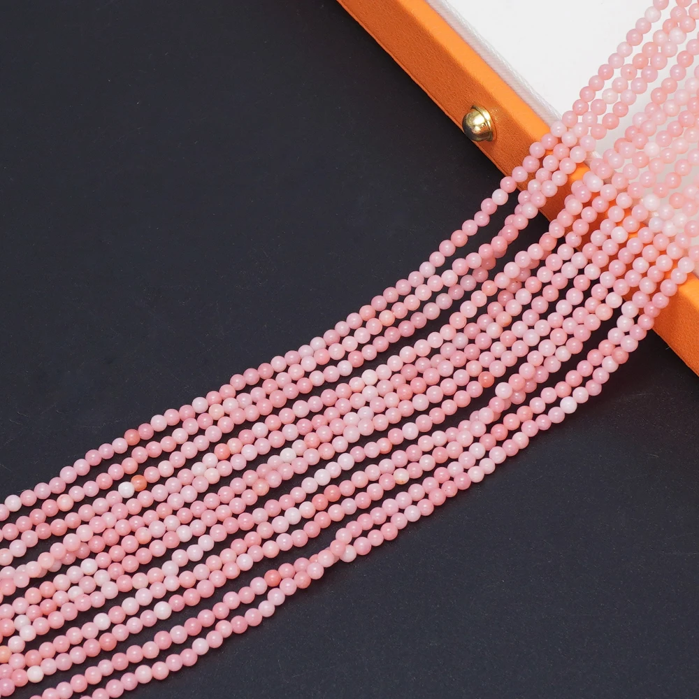 2mm Coral Pink Round Beads Loose Beads for DIY Bracelets, Necklaces and Other Jewelry Accessories