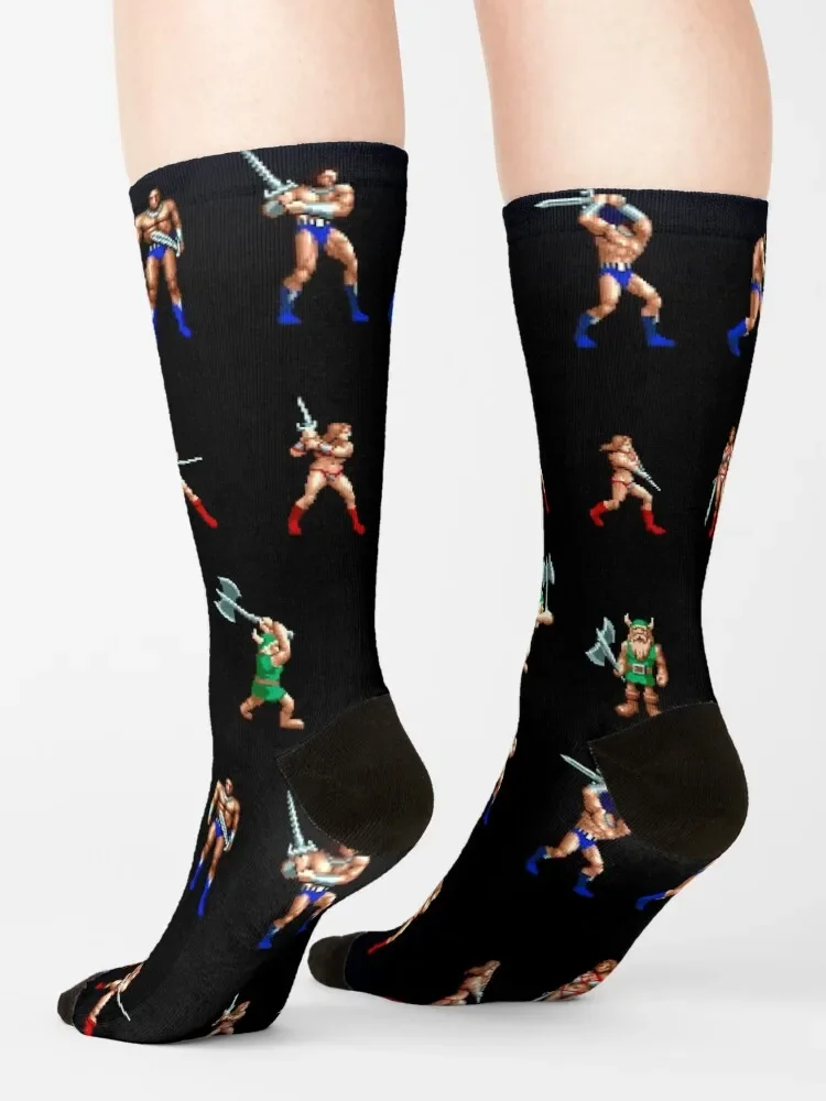 Golden Axe pixel art Socks Lots Running Men Socks Luxury Brand Women's