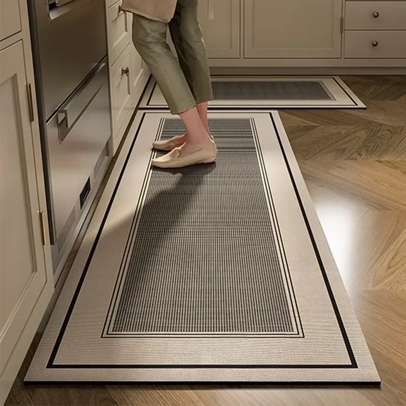 Kitchen Floor Mat Absorbent Non-slip Carpet Diatom Mud Long Foot Mats Minimalist Style Home Decoration Rug for Bathroom 주방 카펫