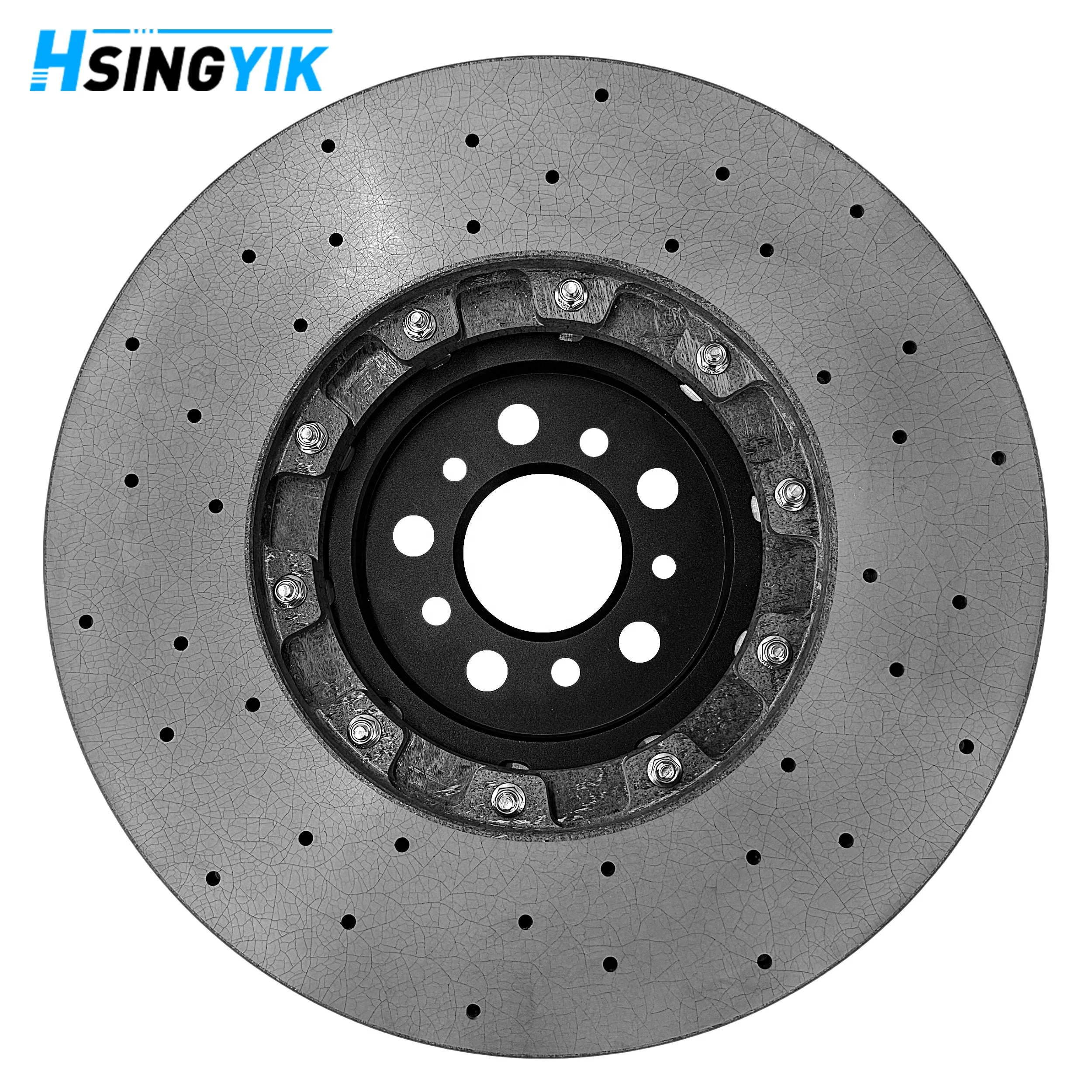 Hsingyik Front Carbon Ceramic Brake Disc Rotors For BMW M3 G80 34108093709 34108093710 380x36mm