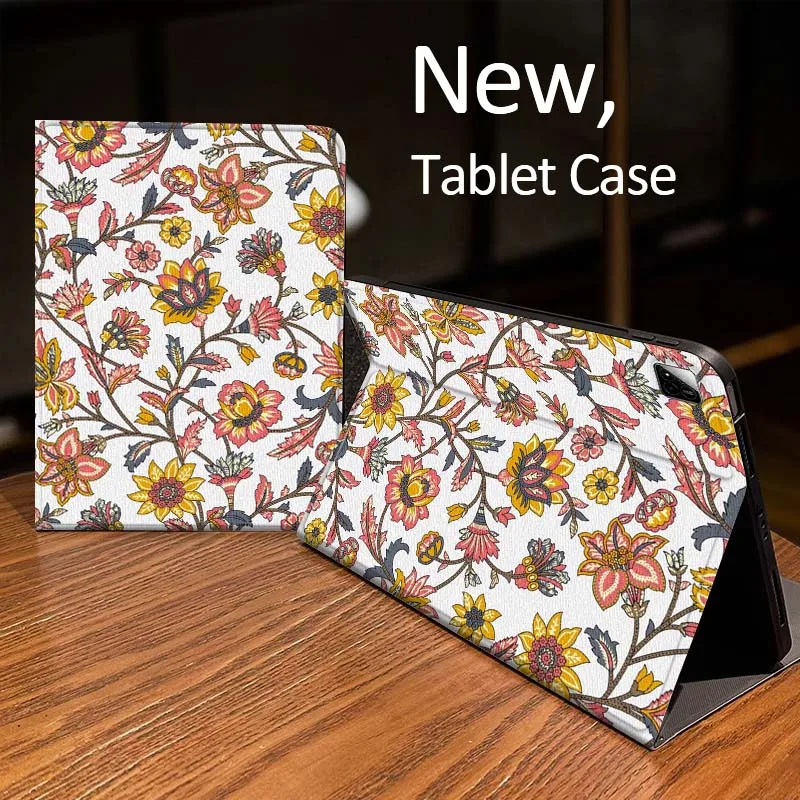 

Floral Pattern Branch Red For Xiaomi Mi Redmi Pad 2 4 5 7S 6S 6 7 8 Plus SE Pro K 2025 inch 8.7 11 Tablet Case