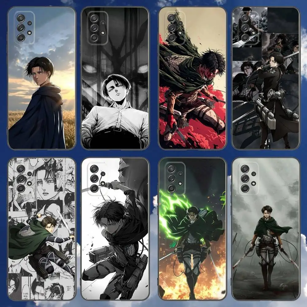 

Levi Ackerman Attack on Titan Phone Case For Samsung Galaxy A 91,80,73,72,71,53,52,51,22,5G Shockproof Soft Black Cover