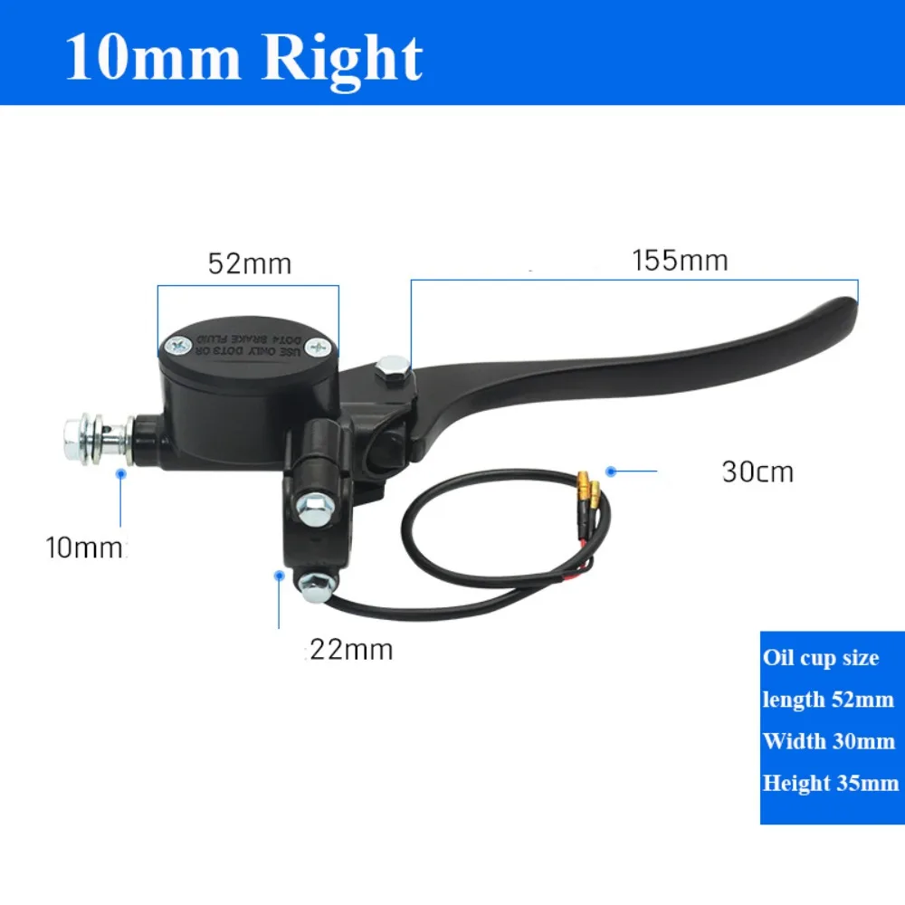 

Новый черный электрический дисковый тормоз из алюминиевого сплава, универсальный тормозной масляный насос, 4 стиля, передний и задний тормоз