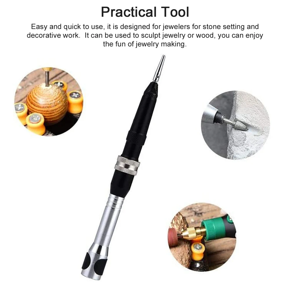 Engraving Hammer Milling Grinding Device Handle Jewelry Flex Shaft Machine Foredom Handpiece for Jewelry Setting Texturing Use