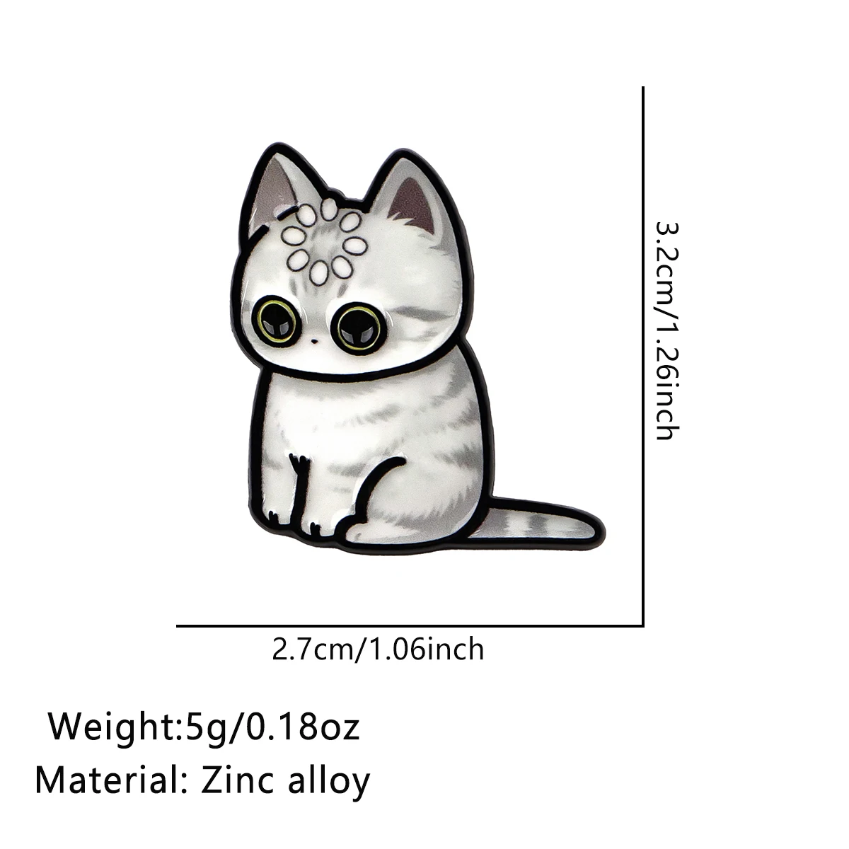 9pcs/set Cartoon Cats Men Lapel Pins for Backpack Jewelry Women Men Brooch for Clothes Badges Soft Enamel Pin Accessories