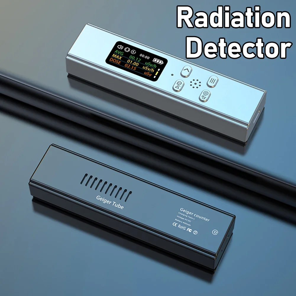 Portable Geiger Counter Nuclear Radiation Detector High Precision X-ray γ-ray β-ray Radioactivity Tester Waste Water Detector