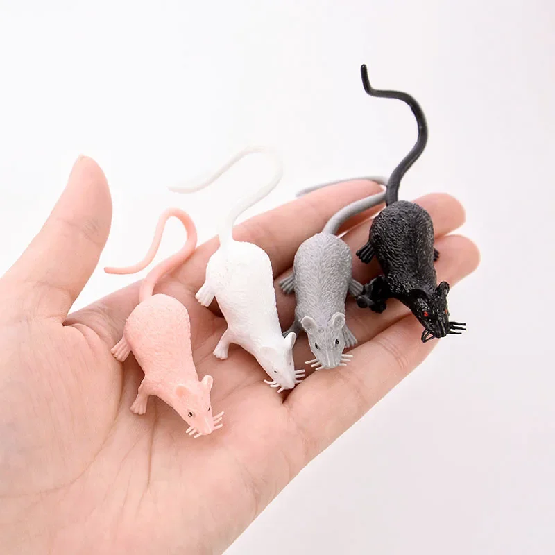1Pc Simulation Mini Mouse Model Halloween Small Rat Lifelike Horror Spoof Scary Toy Halloween April Fools Prank Props