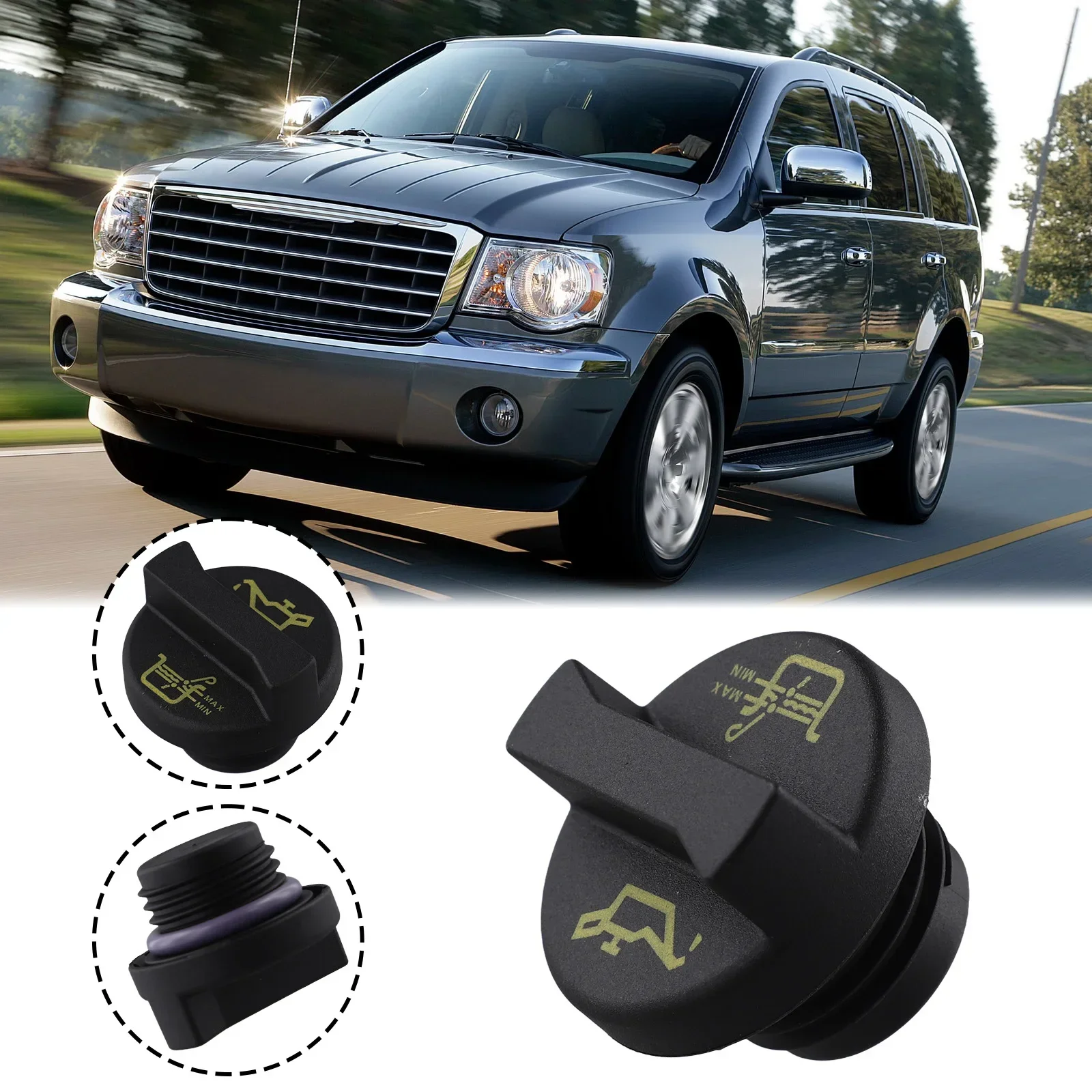 Cover Oil Filler Cap Anti-corrosion Automobile Direct Installation Easy To Use Plug And Play Quick Installation