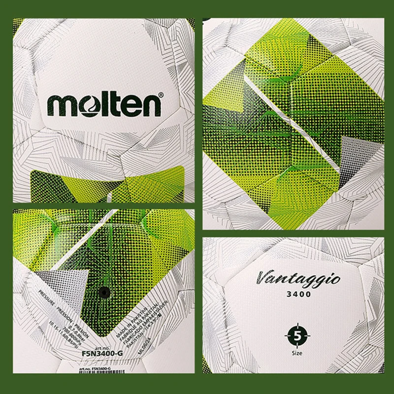Molten novas bolas de futebol resistente ao desgaste macio pu alta qualidade tamanho 5 adulto treinamento de jogo de futebol ao ar livre futbol original