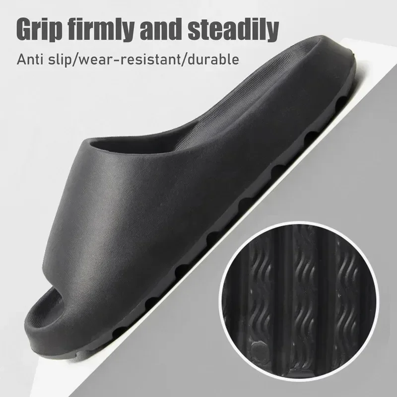 Coconut Slippers Cloud Thick-soled Sandals Summer Fashion Soft Bottom Beach Men Slippers Women's Sandals EVA Slides image 3