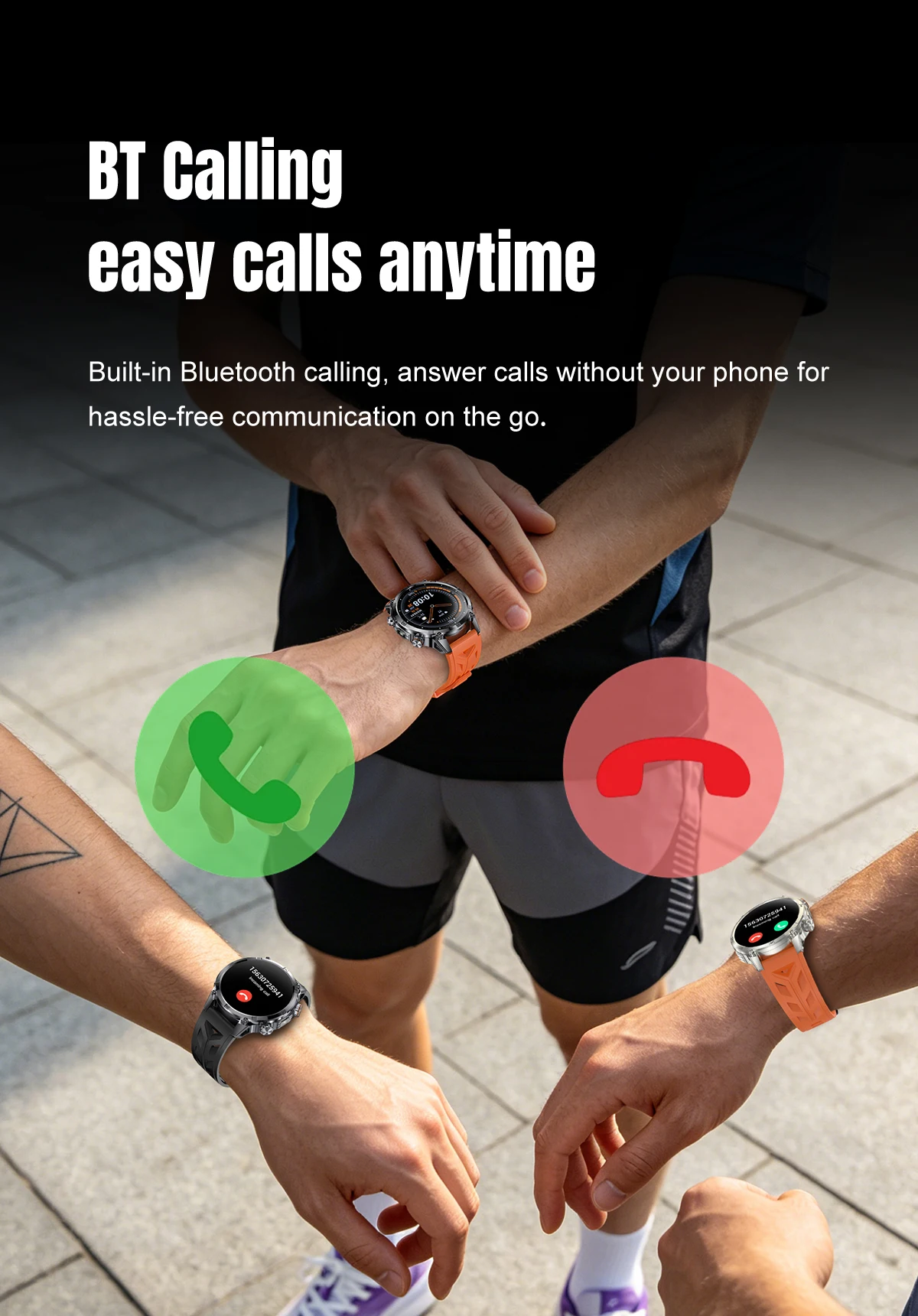 2026 neue 1400mAh Ultra-Langzeit-Standby-Smartwatch, speziell für Outdoor-Abenteuersportarten, drahtlose Kommunikation und Kompass entwickelt. – Detail 17