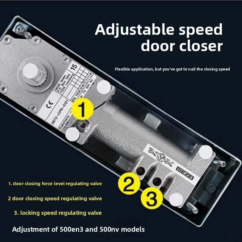Floor Spring 500NV Glass Door Framed Floor Spring Positioning Non-positioning 150KG Genuine