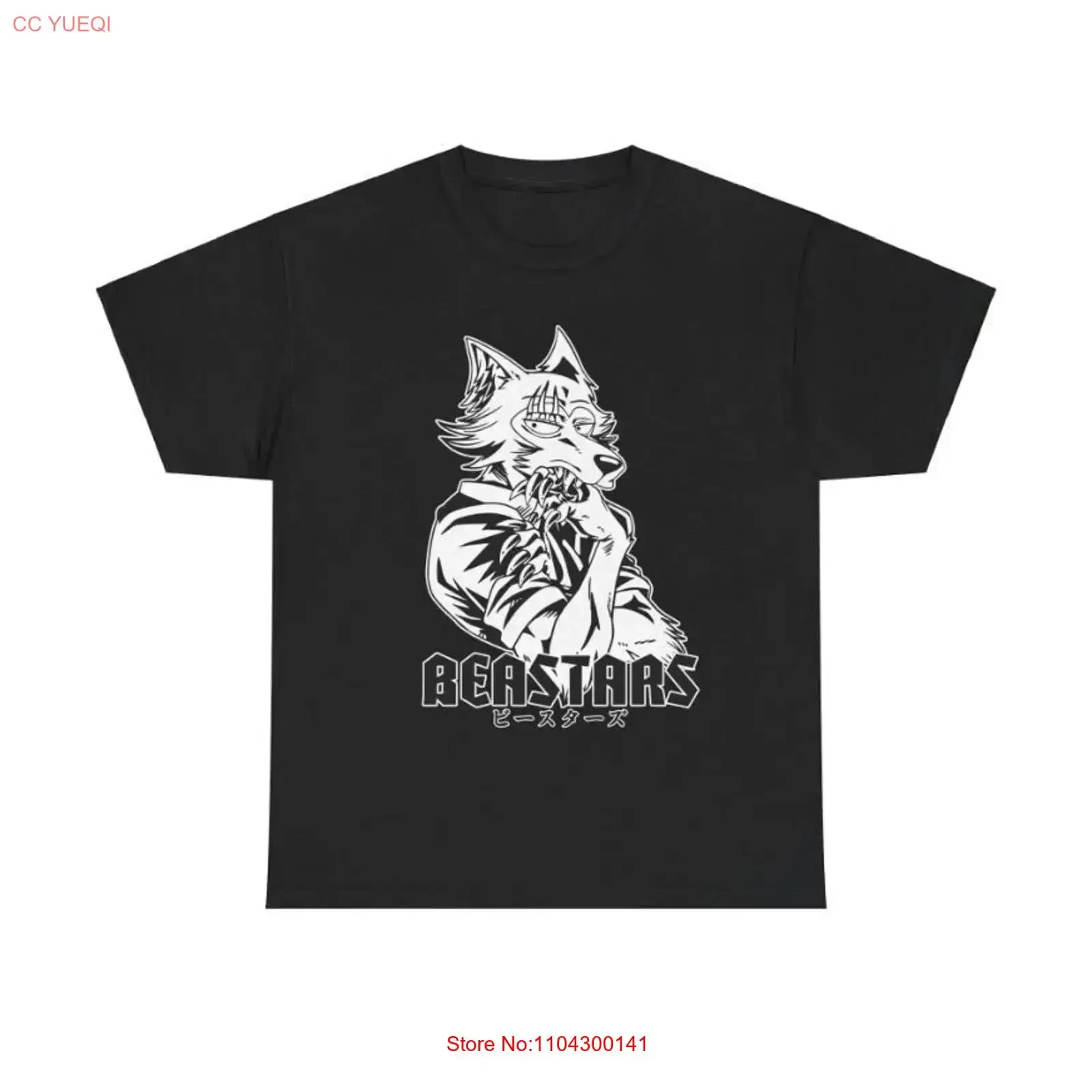 Anime Beastars Legoshi Black T Shirt Size S 5XL vintage Washed Slightly designer clothes Versatile Comfortable Casual