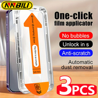NNBILI Oleophobic Coating Dust Free Easy Installation Screen Protector For iPhone 14 11 13 12 15 16 Pro Max Mini XS X XR Glass