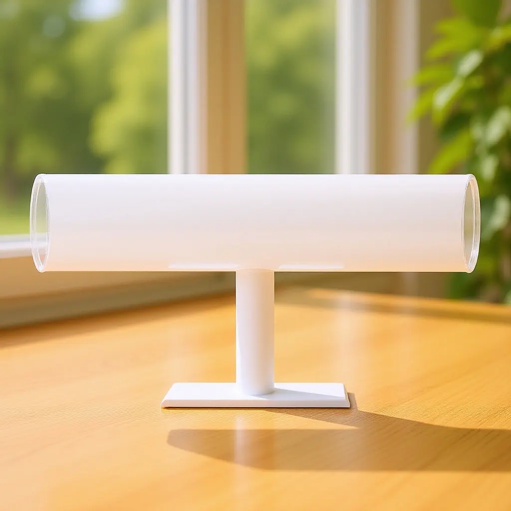 

1Pcs Handcrafted Acrylic Jewelry Display Rack T-Shaped Bracelet Stand for Necklaces Watches Anklets Storage Home Decor Gift