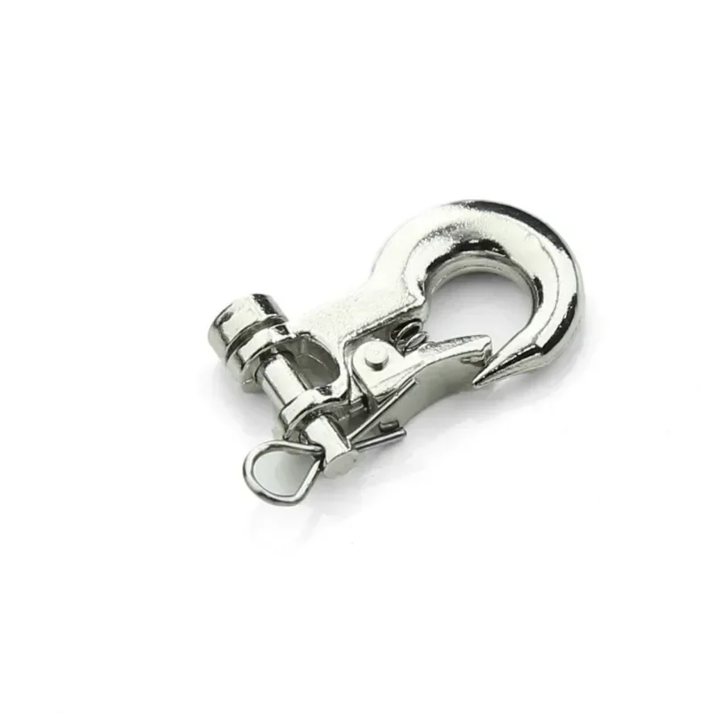 Per 1/10 simulazione arrampicata veicolo Axials SCX10 RC4WD TRX4D90 gancio per rimorchio in metallo verricello gancio accessori