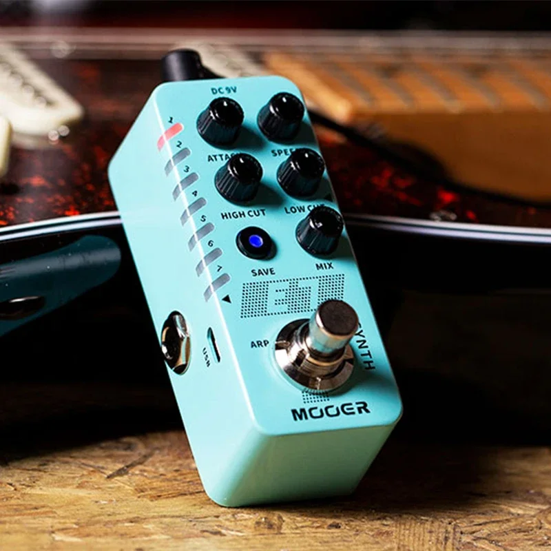 MOOER chitarra polifonica Synth Pedal Processor E7 sintetizzatore personalizzato toni 7 modalità alta bassa frequenza con arpeggiatore individuale