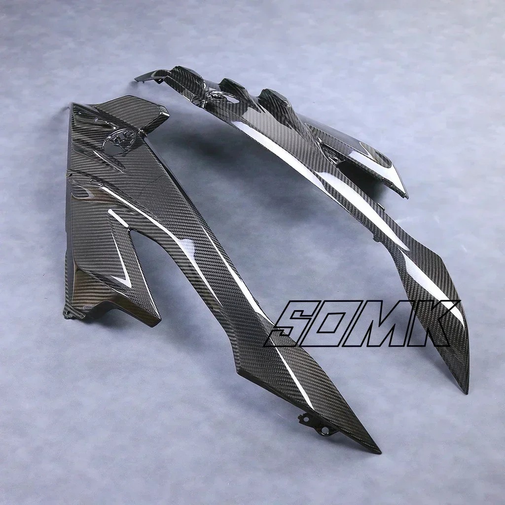 Motorcycle Carbon Fiber Front Side Panels Spoiler Winglet Air Deflector Fairings Fits For BMW S1000RR 2023 S1000 RR S 1000 RR