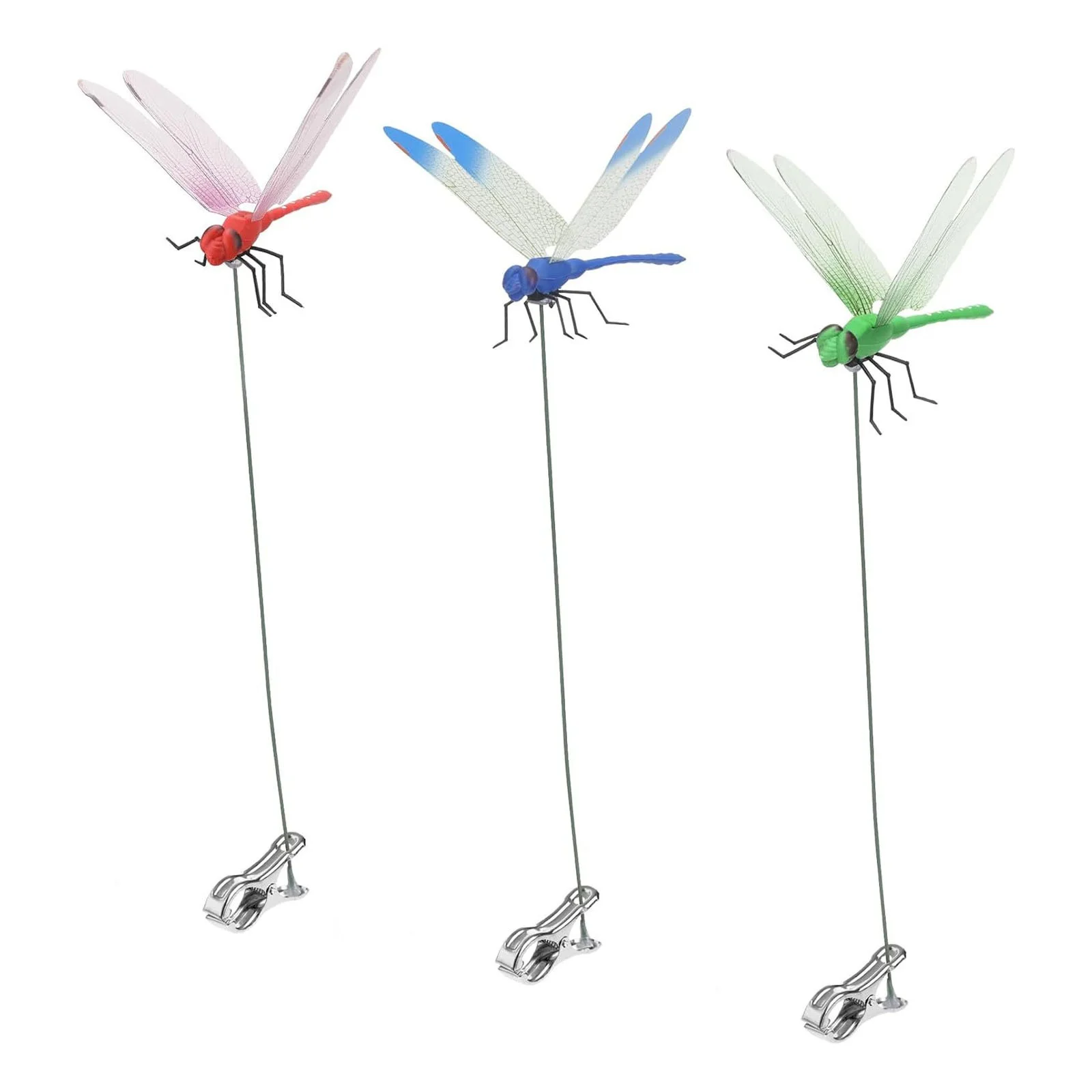 

Deter Flies And Add Charm To Your Garden With 36X Fake Dragonfly Clip 3D Dragonfly Garden Deco Dragonfly Stakes