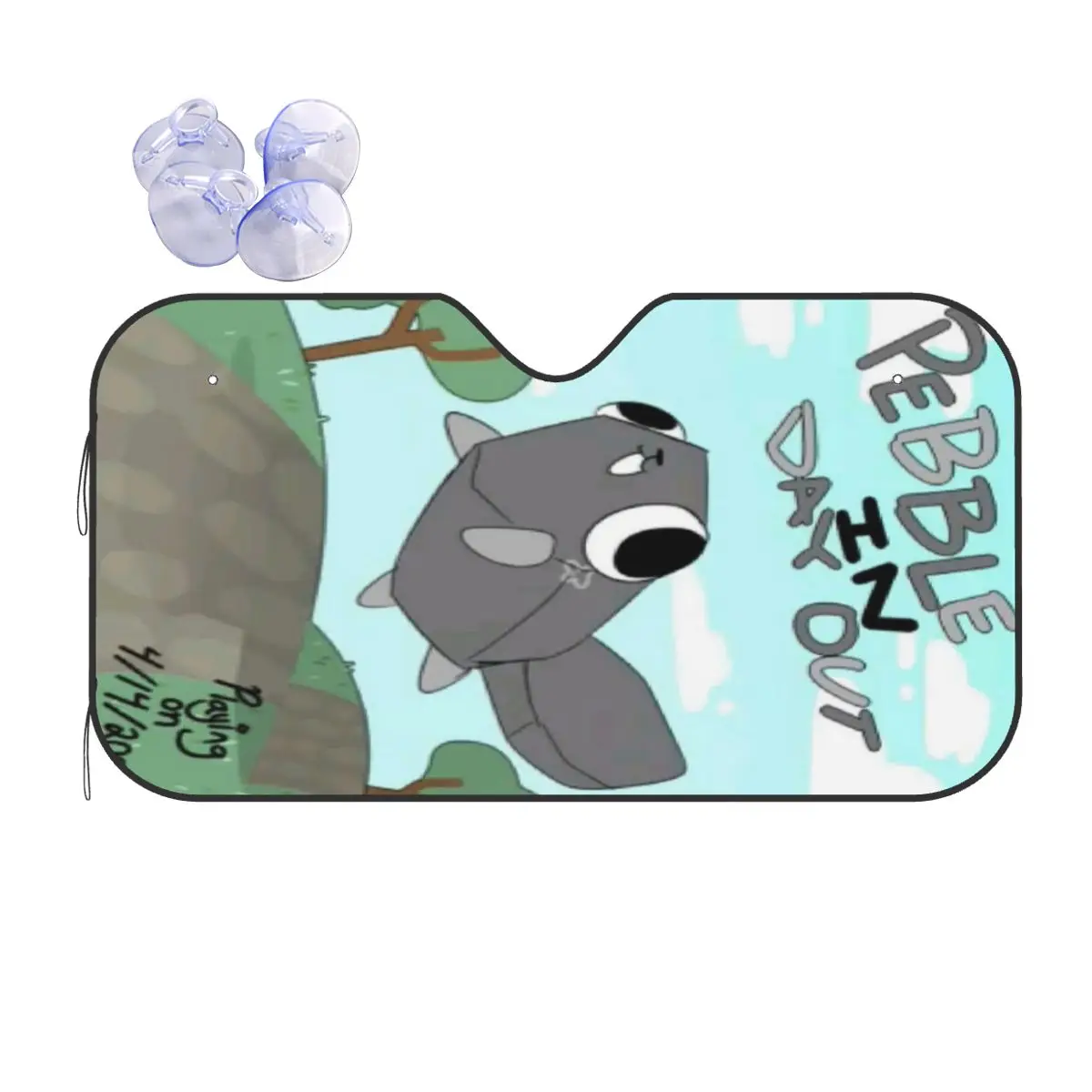 

Dandys World Pebble Sunshade Windscreen Car Front Windshield Window Sun Visor Accessories Covers