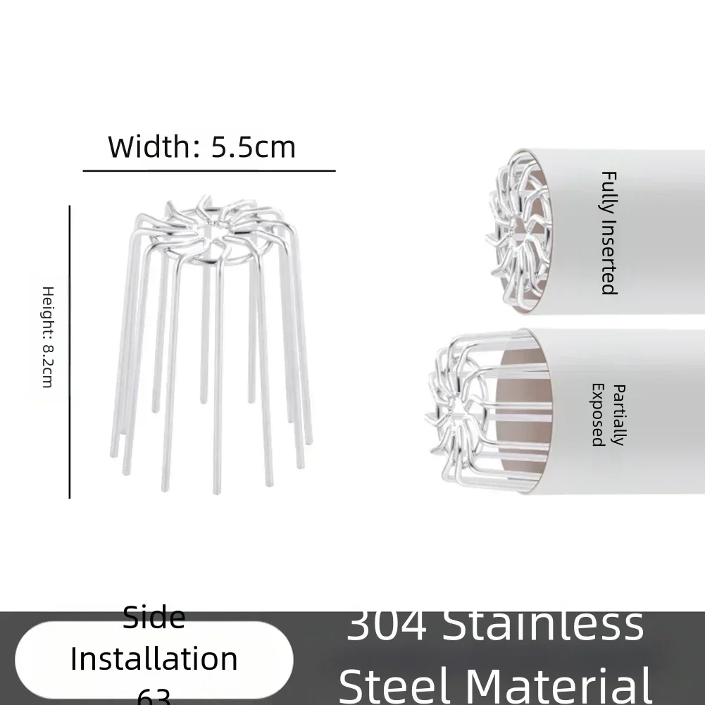 Roof Drain Stainless Steel Downpipe Filter Gutter Guard Device for Effective Debris Prevention and Enhanced Water Flow Control