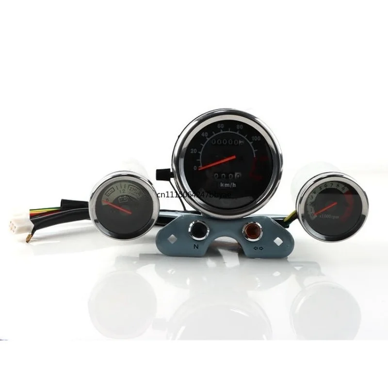 For Honda SUZUKI QS150 QS150‑B Spare Parts Mechanical Motorcycle Speedometer Odometer Retro Gear LED Indicator Light Cafe Racer