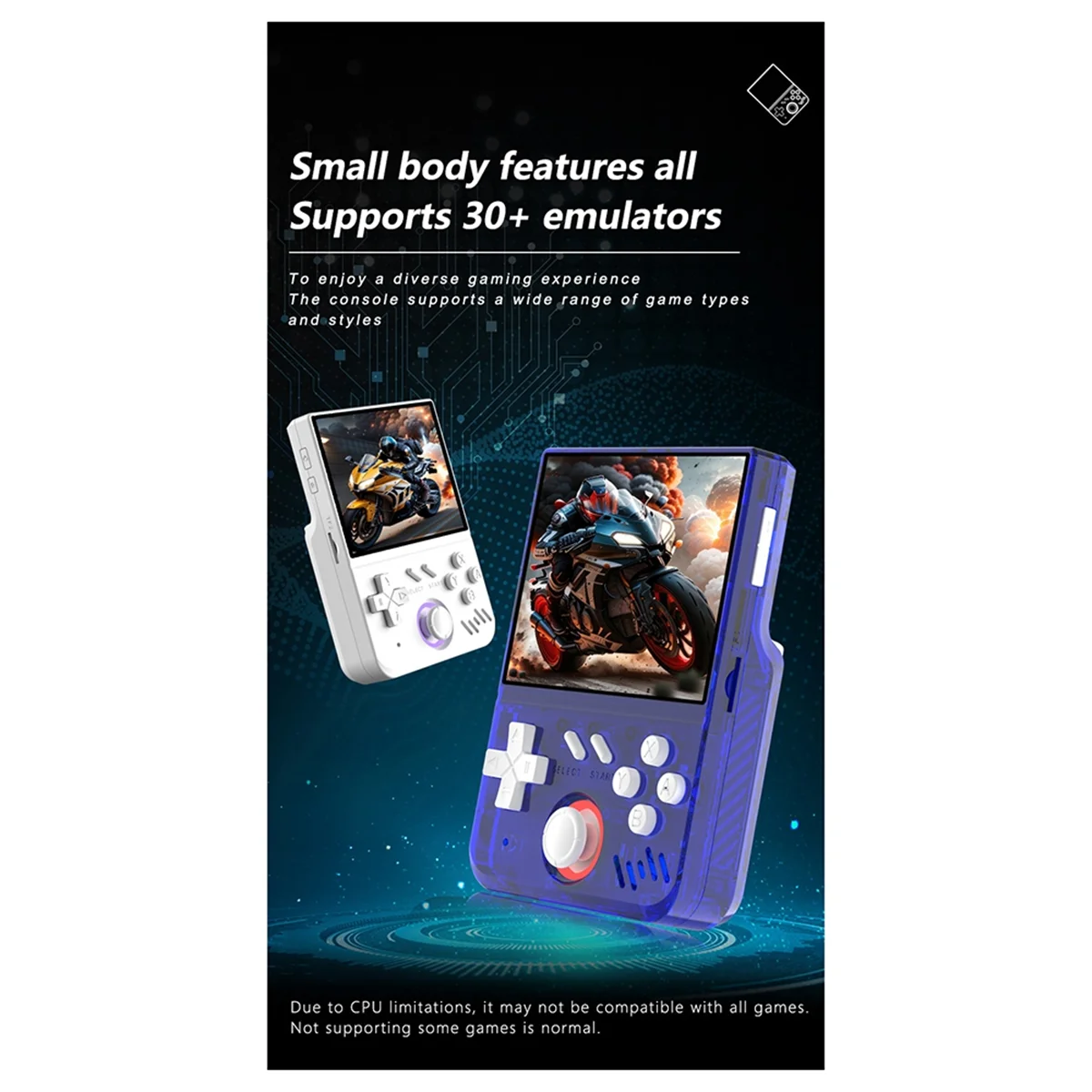 AB01 R36 Мини-ручная игровая консоль в стиле ретро MY Mini 128 ГБ 3,5-дюймовый IPS-экран Игровая консоль Linux поддерживает 30+ симуляторов A