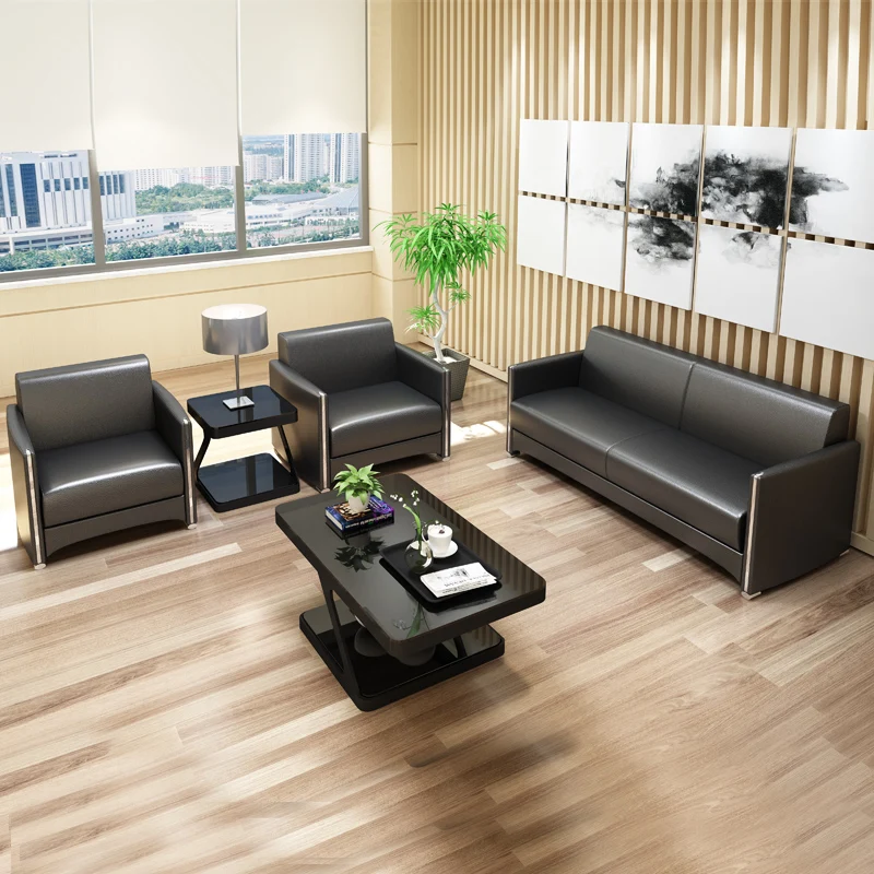 Picture 3: Wholesale  Commercial  Office Furniture  Meeting Room Sofas    Sectional  Sofa Sets  Luxury  1 1 3 Seater Office Sofa