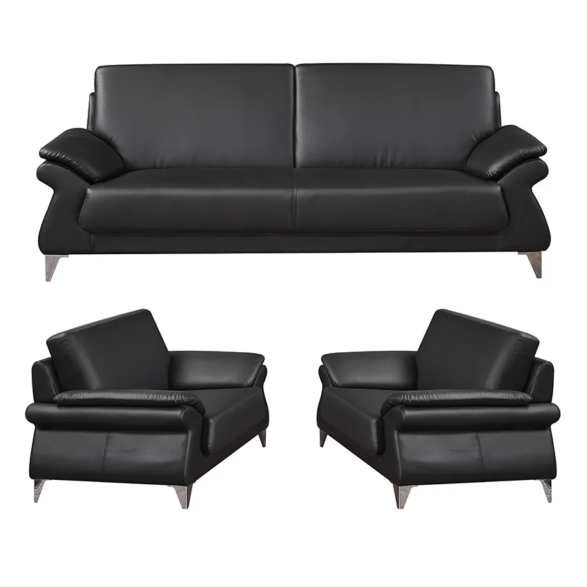 Set Sofa kantor kulit kombinasi perabot Italia, ringan minimalis Modern