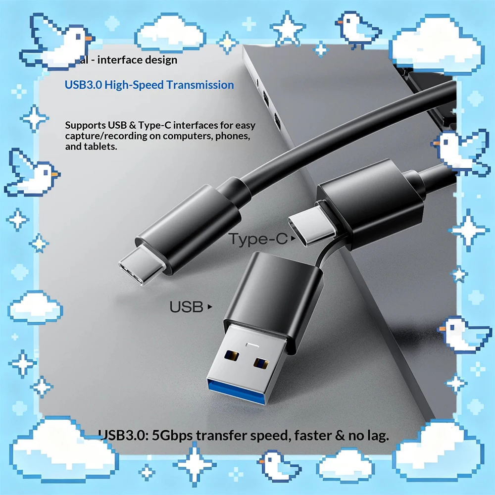 iine-ns2-video-acquisition-line-design-of-dual-interface-for-high-definition-acquisition-pd100w-fast-charge-acquisition-line
