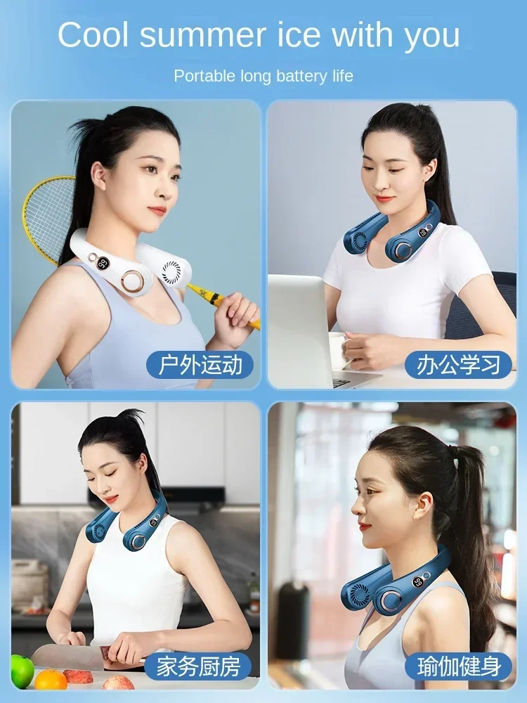 Petit ventilateur de cou portable, procureur