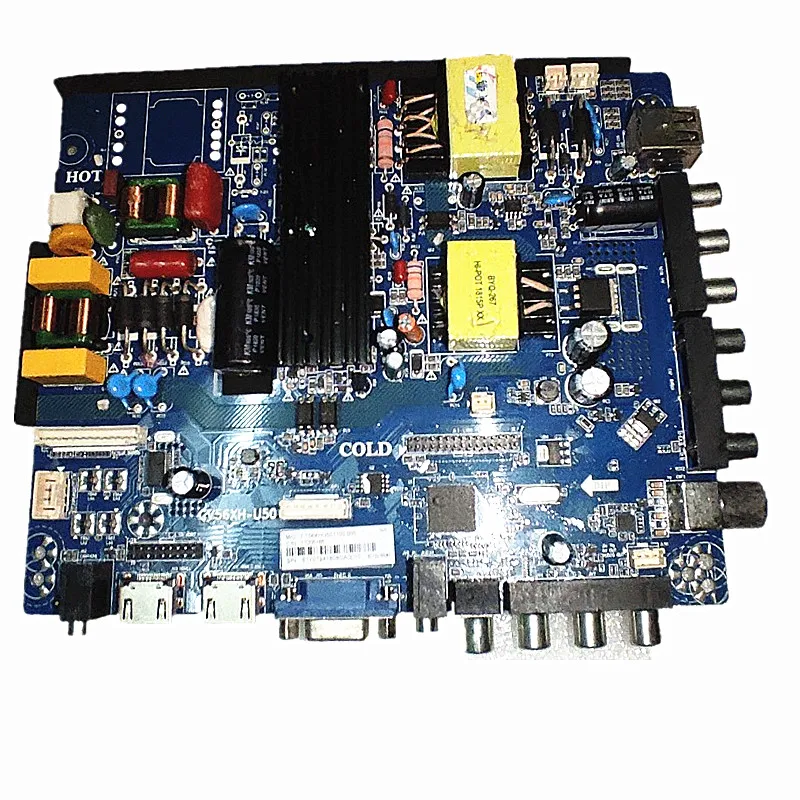 ¡Envío gratis! Placa base de TV tres en uno, CV56XH-U50, voltaje de corriente 550ma 120-180v 1000w, funciona bien
