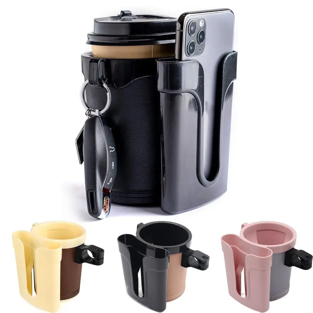 Practical 3 in 1 Bicycle Cup Holder Sturdy Easy To Install Water Bottle Cage Durable Adjustable Bike Kettle Holder Tricycles