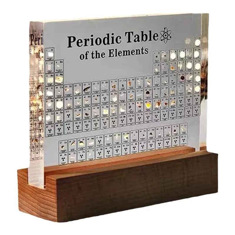 

Periodic Table of Chemical Elements Physical Ornaments Acrylic Crystal Transparent Buried Physical Collection Creative Gifts