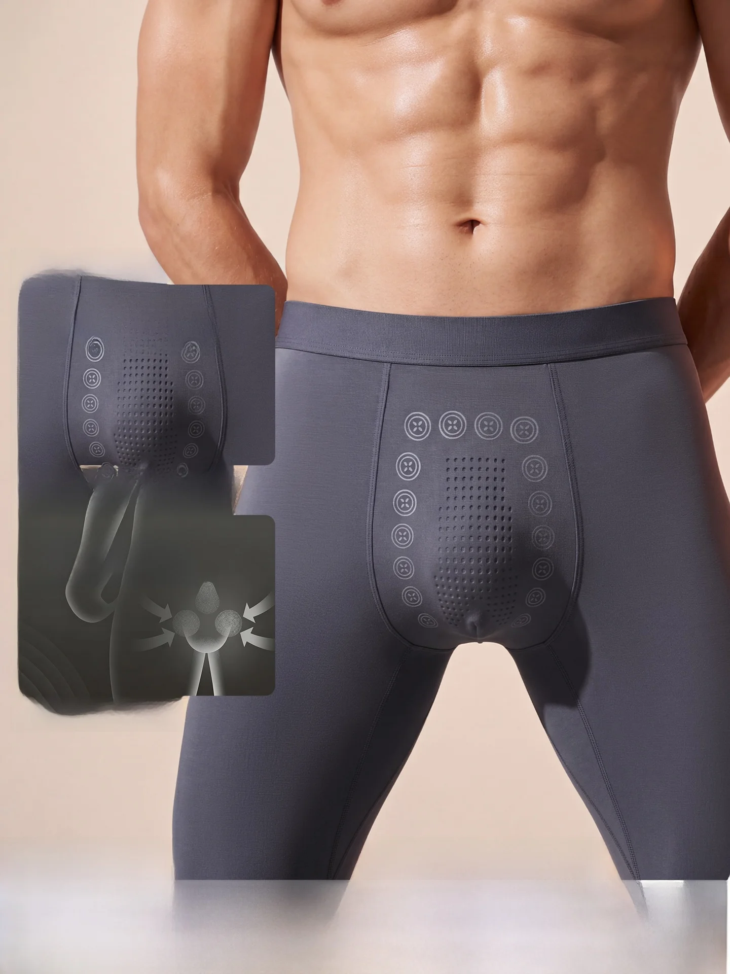 Men's Modal Thermal Underwear Pants Seamless Slim Fit Comfortable Breathable Antibacterial Base Layer Bottoms Fall 2026 New